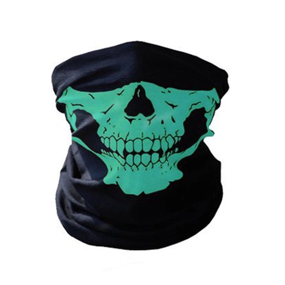 Green Skull Face Mask